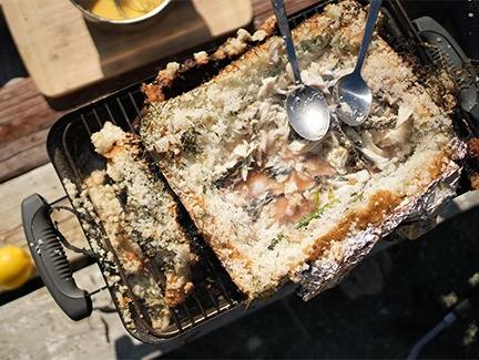 Salt crusted Fish
