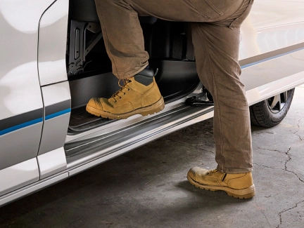man in brown trouser