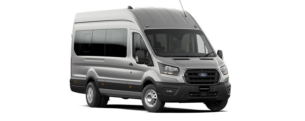 Transit Cargo Bus in moondust silver