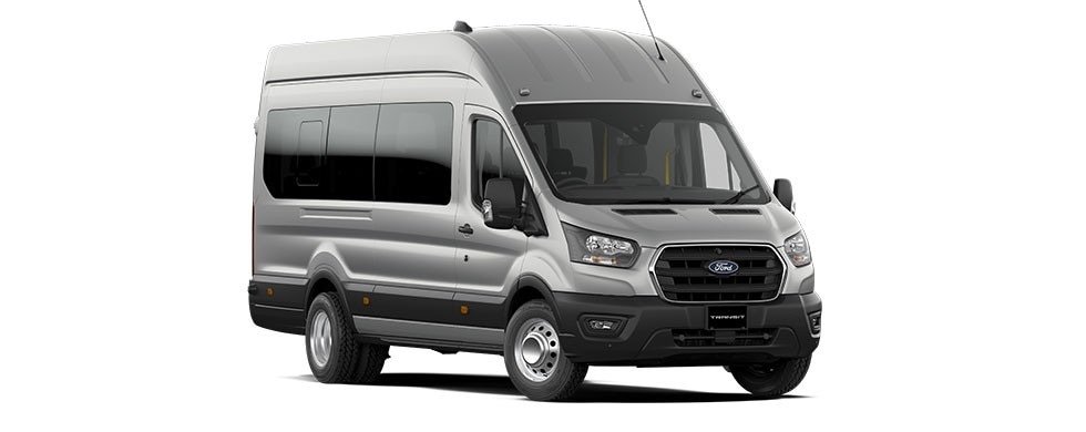 Transit Cargo Bus in moondust silver