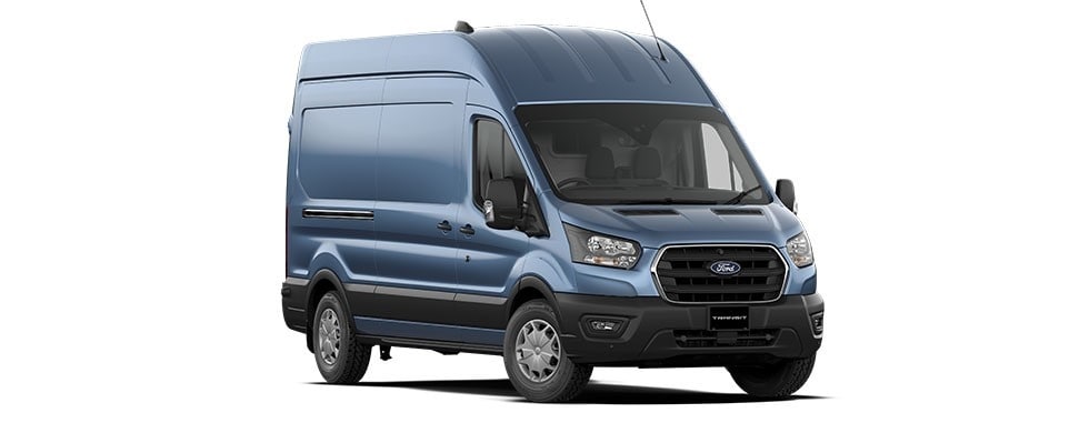 Transit Cargo Van in blue metallic