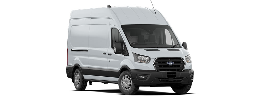 Transit Cargo Van in frozen white