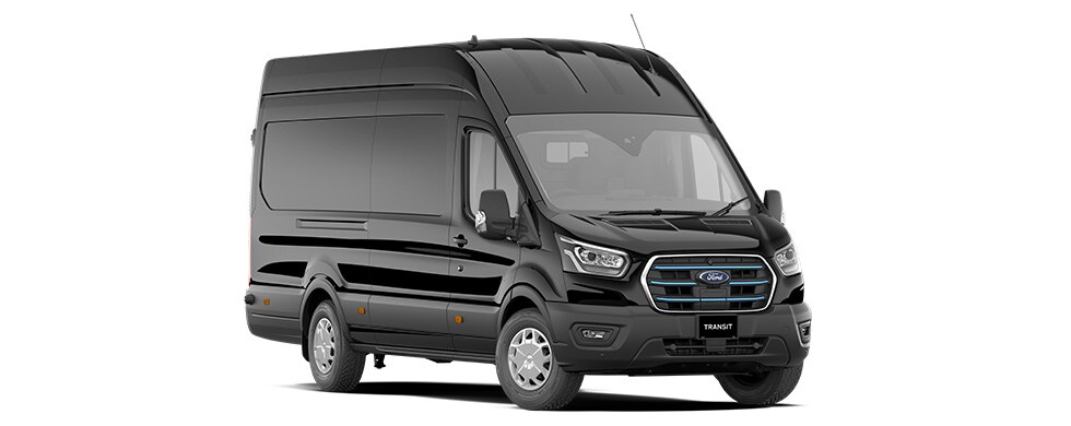 E Transit Cargo High Roof in Agate Black