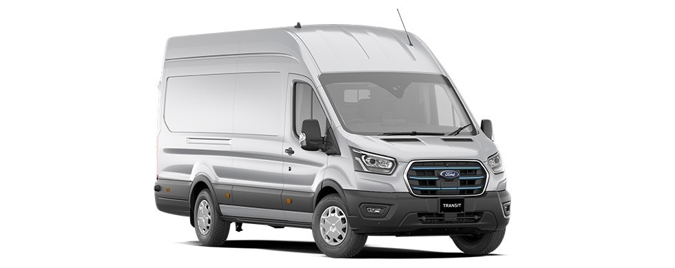 E Transit Cargo High Roof in Moondust Silver