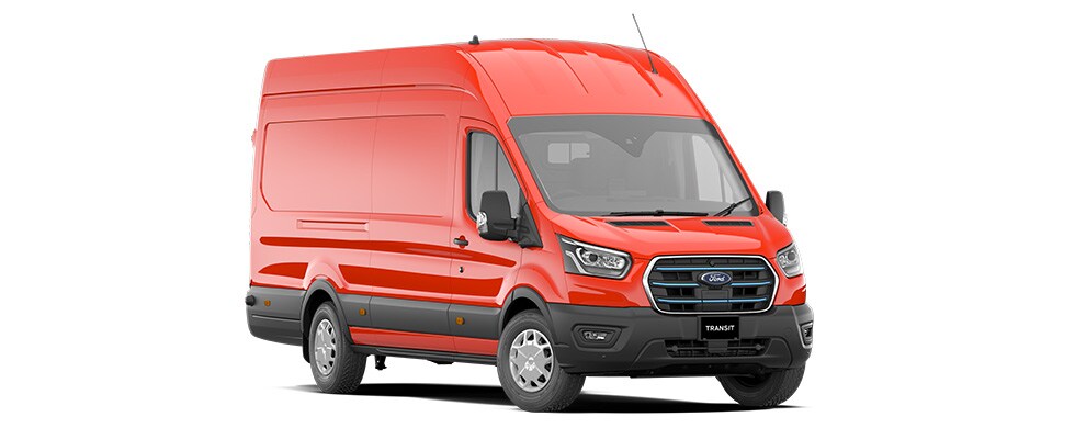 E Transit Cargo High Roof in Race Red