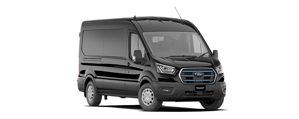 E Transit Cargo Medium Roof in Agate Black
