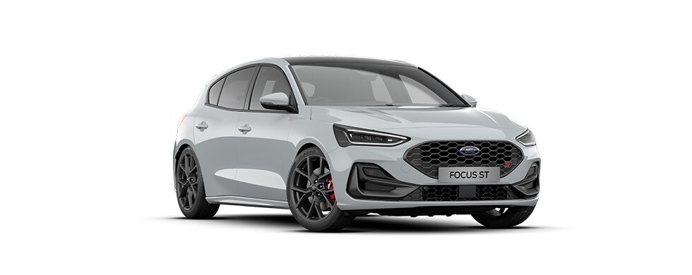 Focus ST in Frozen White