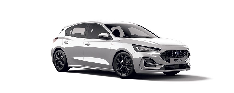 Focus ST-Line X in Frozen White