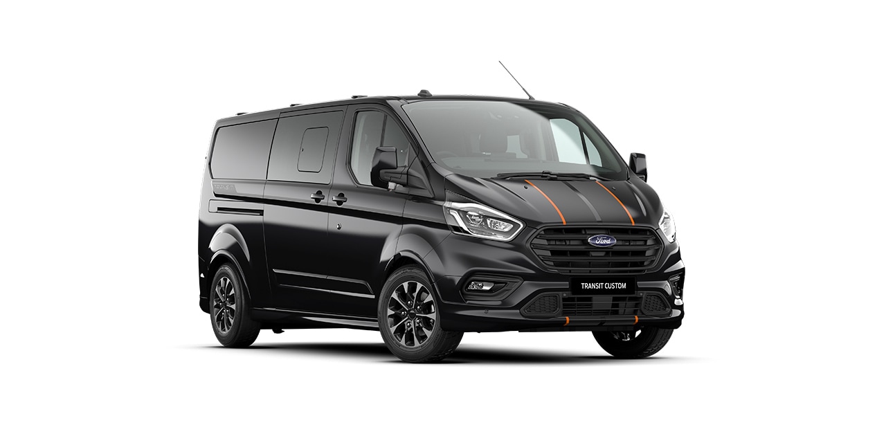 agate black ford transit custom