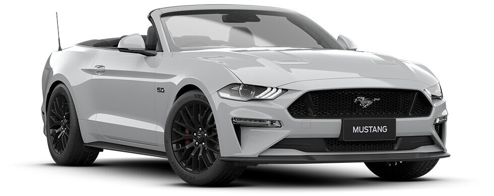 Oxford White Fastback Mustang