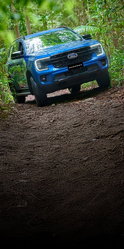 Ford Everest Front Forest Driving