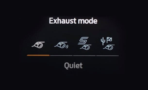 Ranger Raptor Exhaust Mode Screen