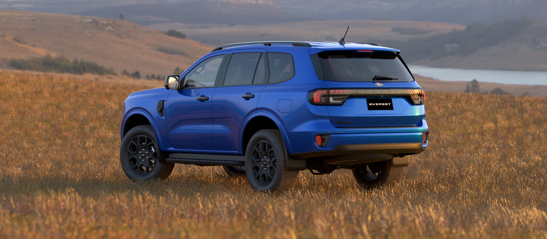 Ford Everest Sport in blue