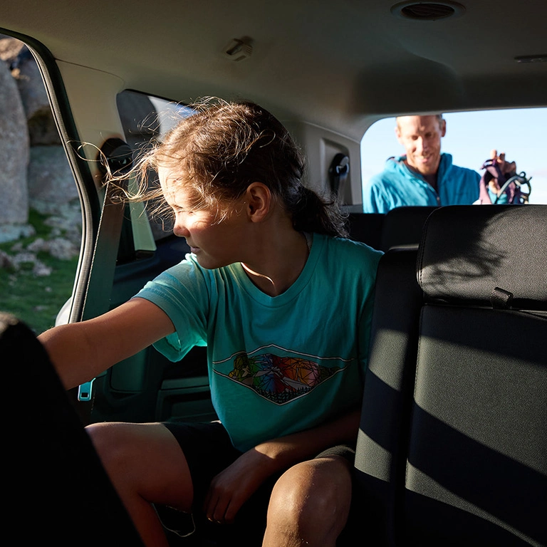 A child sitting inside Tremor