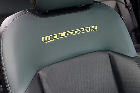 black seat cover of wolftrak
