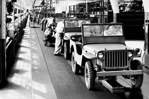 Ford begins producing Jeeps for the U.S. military.