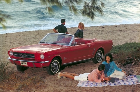 The Ford Mustang goes on sale.