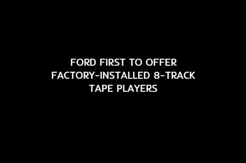 When the Beatles hit #1.  Ford put music in your ride.