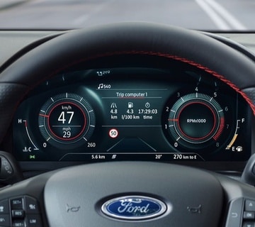 New Ford Puma interior showing wireless charging
