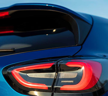 2020 Ford Puma rear lights braking close up