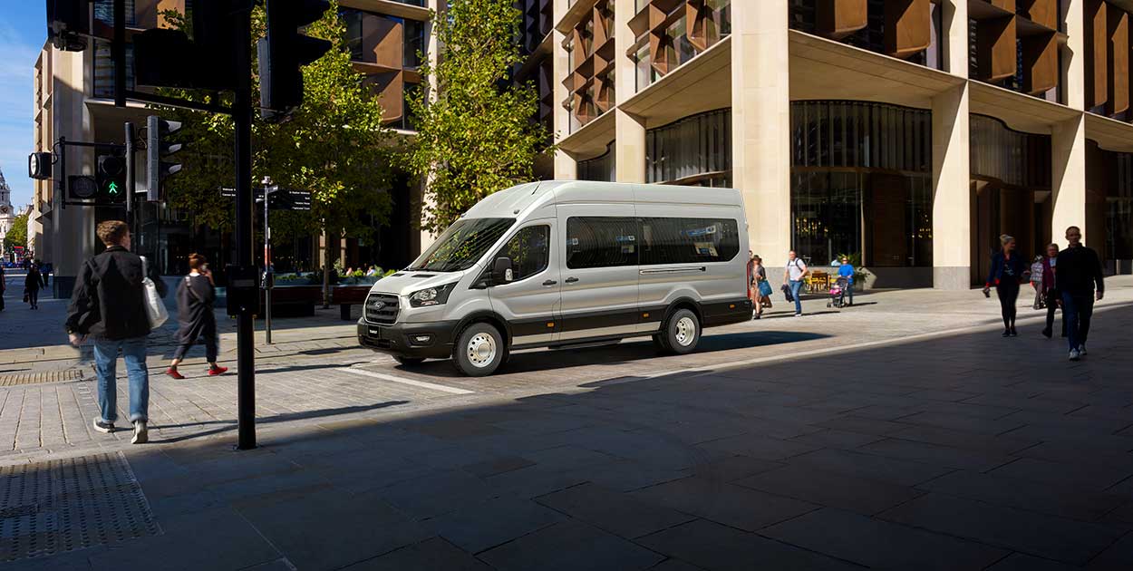 transit van road view