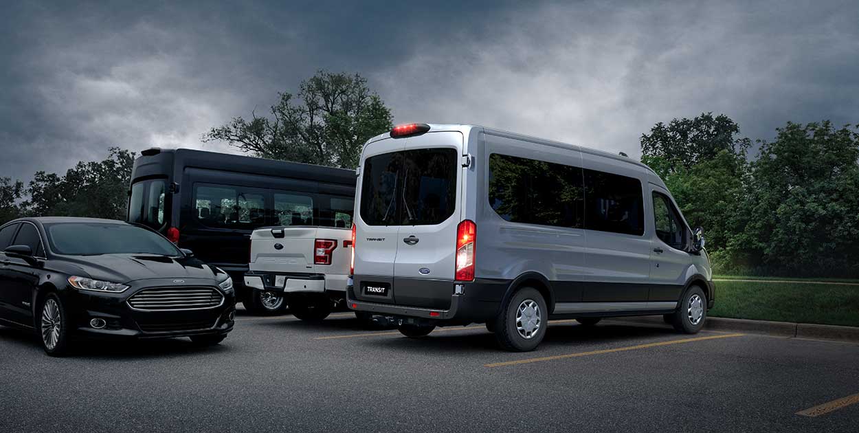 transit van back view