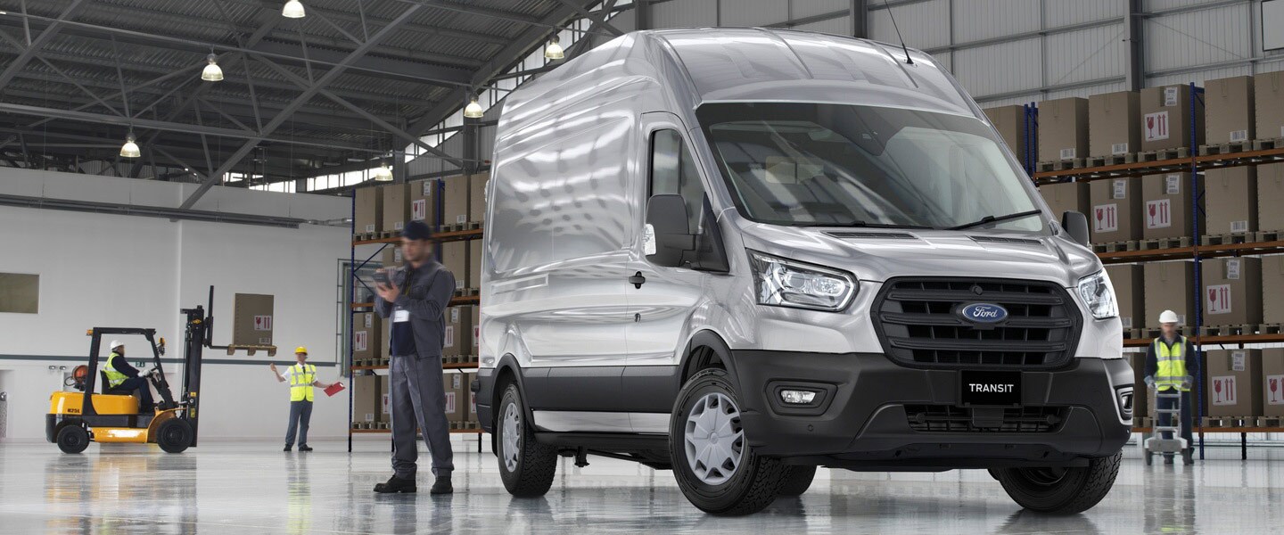 grey transit van